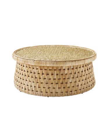 Cape round drum coffee table from Serena & Lily