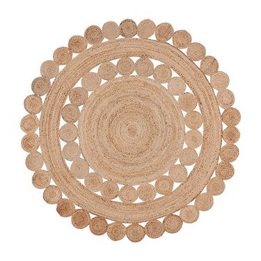 Patterned round jute area rug from Safavieh