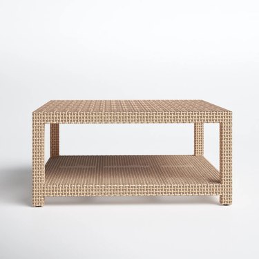 Woven rattan coffee table from Joss & Main