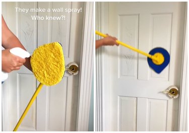 tiktok wall cleaning spray hack