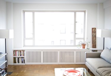 radiator cover ideas with bookcase