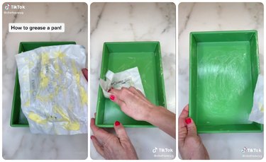 How to grease pans with butter wrappers