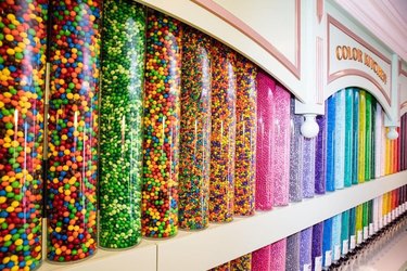 Candy wall at Main Street Confectionery