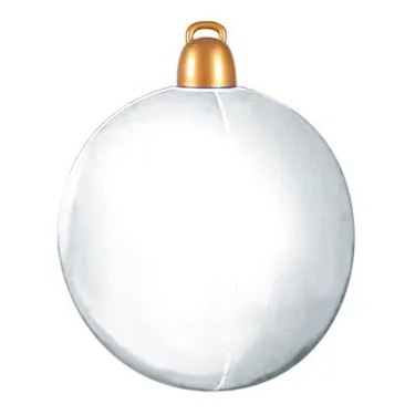 White blow-up ornament