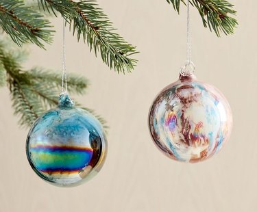 marbled ornaments