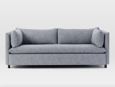 Grey-blue pullout couch