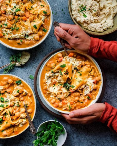 Rainbow Plant Life's Vegan Instant Pot Pumpkin Lasagna Soup