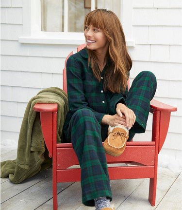 L.L.Bean Women's Scotch Plaid Flannel Pajamas