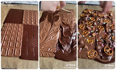 How to make chocolate bark in the oven