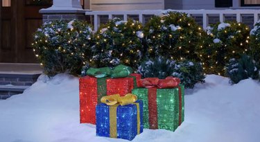 holiday presents outdoor decorations