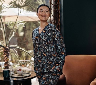 Rifle Paper Co. x Summersalt Cloud 9 Pajama Set in menagerie