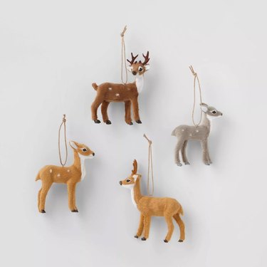 Furry animal ornaments