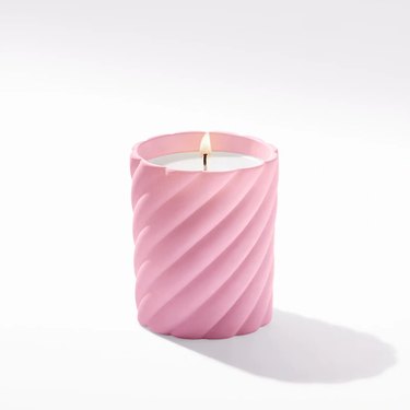 David Yurman x BCRF Cable Classic Candle with Rose Scent in Pink Glass