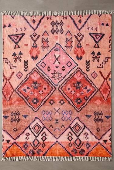 Vintage-inspired warm-toned rug