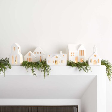 White Ceramic Christmas Houses