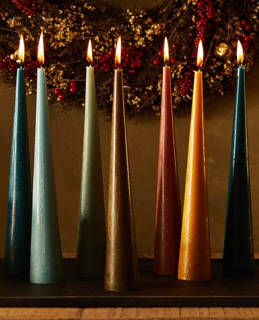 various cone candles
