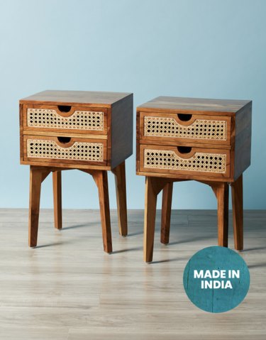 rattan end tables