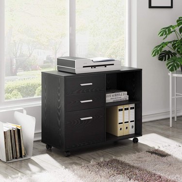 Devaise 3-Drawer Mobile Lateral Filing Cabinet