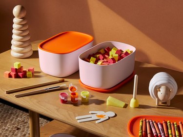 Open Spaces Small Storage Bins With Matching Lids