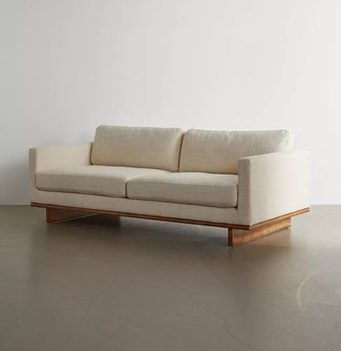 white platform sofa