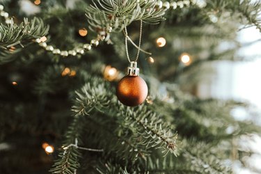 Christmas ornament on a tree
