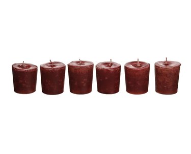 ruby red votive candles