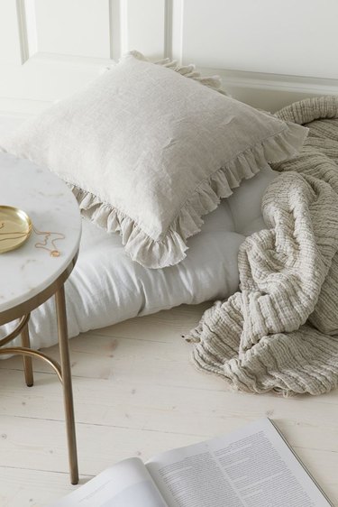 H&M Home linen cushion cover