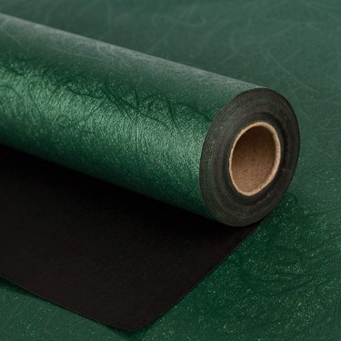 Reversible Green and Black Wrapping Paper Roll