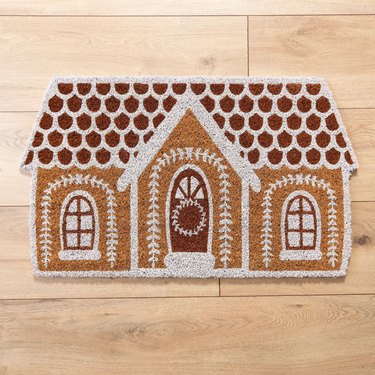 Gingerbread house doormat