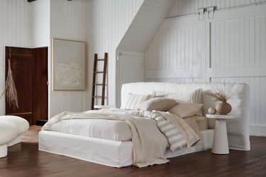 white modern rustic bedroom