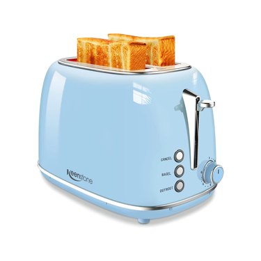 Keenstone Toaster 2-Slice Stainless Steel Retro Toaster