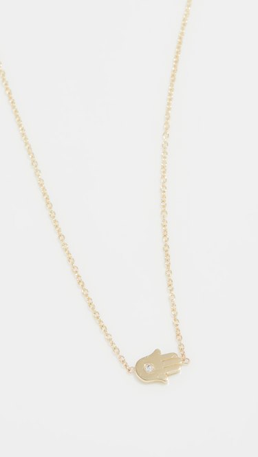 Gold Hamsa necklace