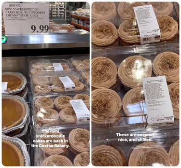 Mini snickerdoodle cakes at Costco