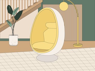egg chair illustration