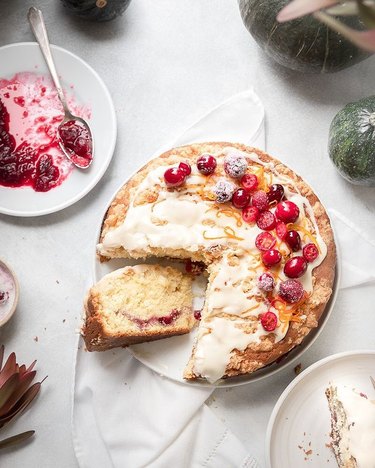 cranberry orange coffee cake