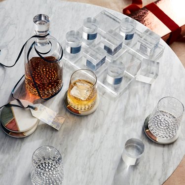 whiskey on table