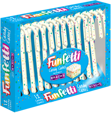 funfetti candy canes in packaging