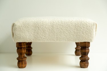 How to make a boucle fabric ottoman