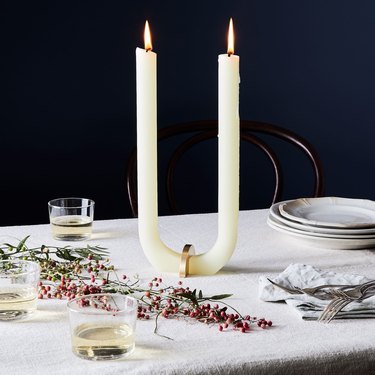 double candle holder