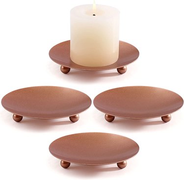 Candle holder plates