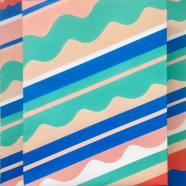 Waves wrapping paper