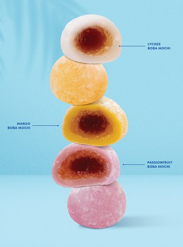 Tropical Fruity Boba Mochi