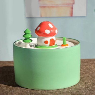 mushroom water fountain for cats