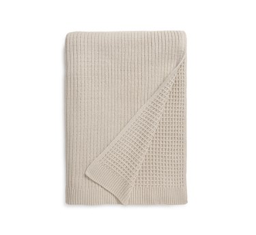 tan knit blanket