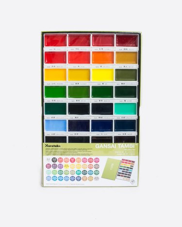 An image of the Gansai Tambi Watercolor Paint Set on a white background.