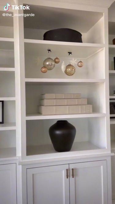 Decor hack for floating ornaments