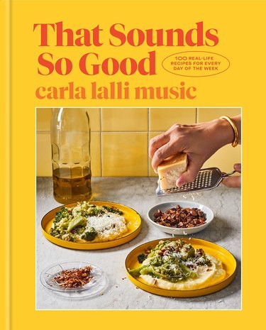 An image of "That Sounds So Good" cookbook on a white background.
