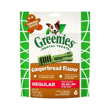 Greenies Seasonal Gingerbread Flavor Dental Dog Treats