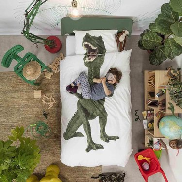 Uncommon Goods Dinosaur Duvet and Pillowcase Set