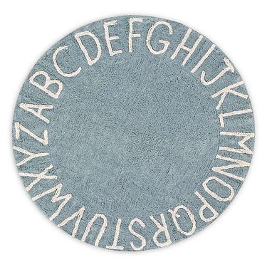 Lorena Canals Vintage ABC 5' Round Rug For Kids’ Room